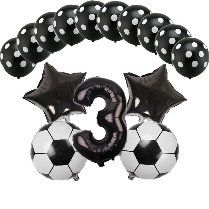 15Pcs 18Inch Soccer Football Balloons 32 Inch Number Ball