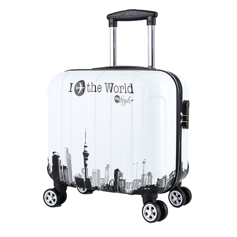 迷你登机箱男潮18寸韩版小行李箱女万向轮小型旅行箱16密码箱可爱