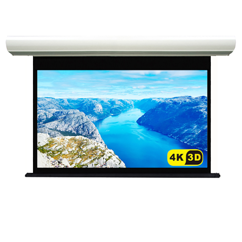 经科JK电动不带拉绳投影幕布M3-FI/20s玻纤幕灰幕159寸16:9