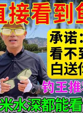 德国偏光钓鱼眼镜水底找鱼看漂专用可见水下三米清垂钓太阳眼镜