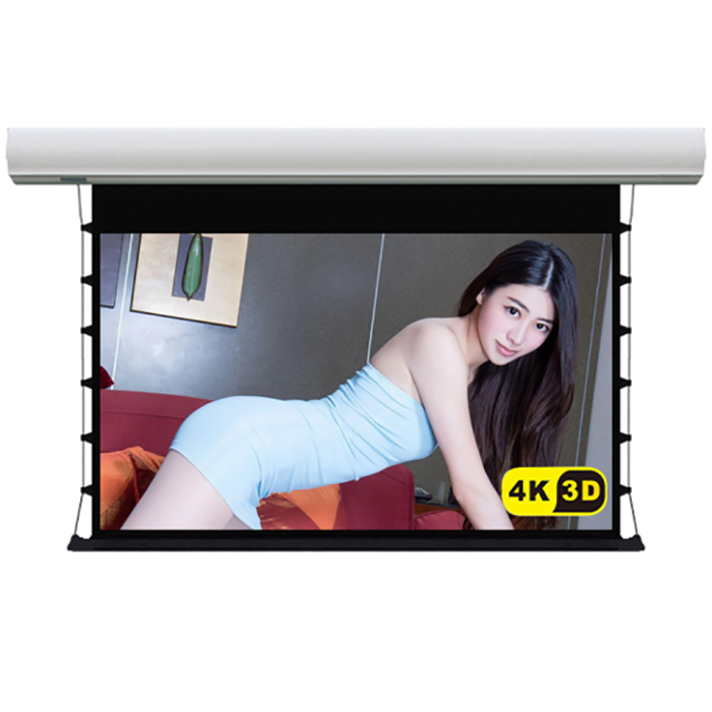 经科JK电动遥控拉线投影幕布H3-FI/2t玻纤拉绳幕灰幕133寸16:9