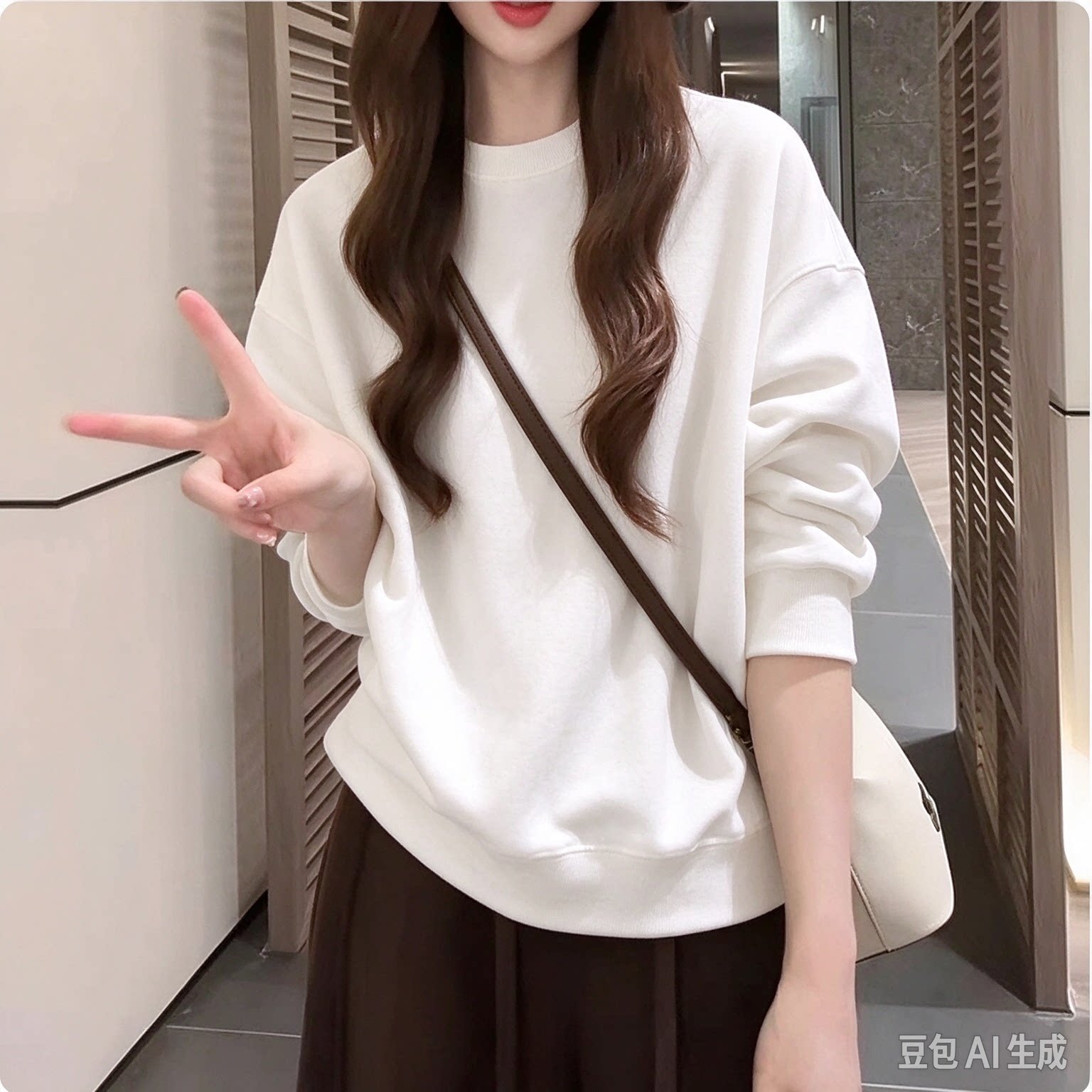 情侣装秋冬装卫衣2026新款潮流收纳袋高级感春秋季男外套装女