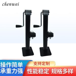 供应2000LBS手动千斤顶1吨手摇升降拖车支腿侧摇拖车千斤顶