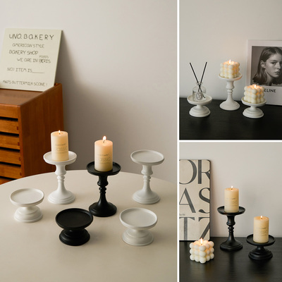 ins风复古烛台拍照摆件