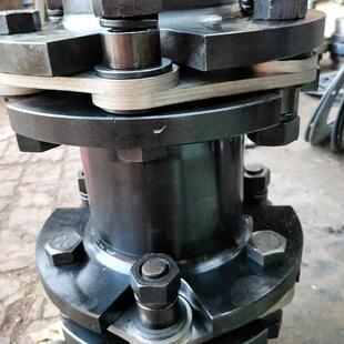 河北泊头定做双膜片联轴器单膜片连轴器45号锻件不锈钢膜片配件