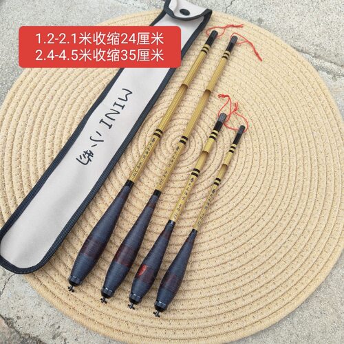 新款悟空迷你小物钓鱼竿28偏37碳素超短便携鱼竿溪流竿小物钓竿