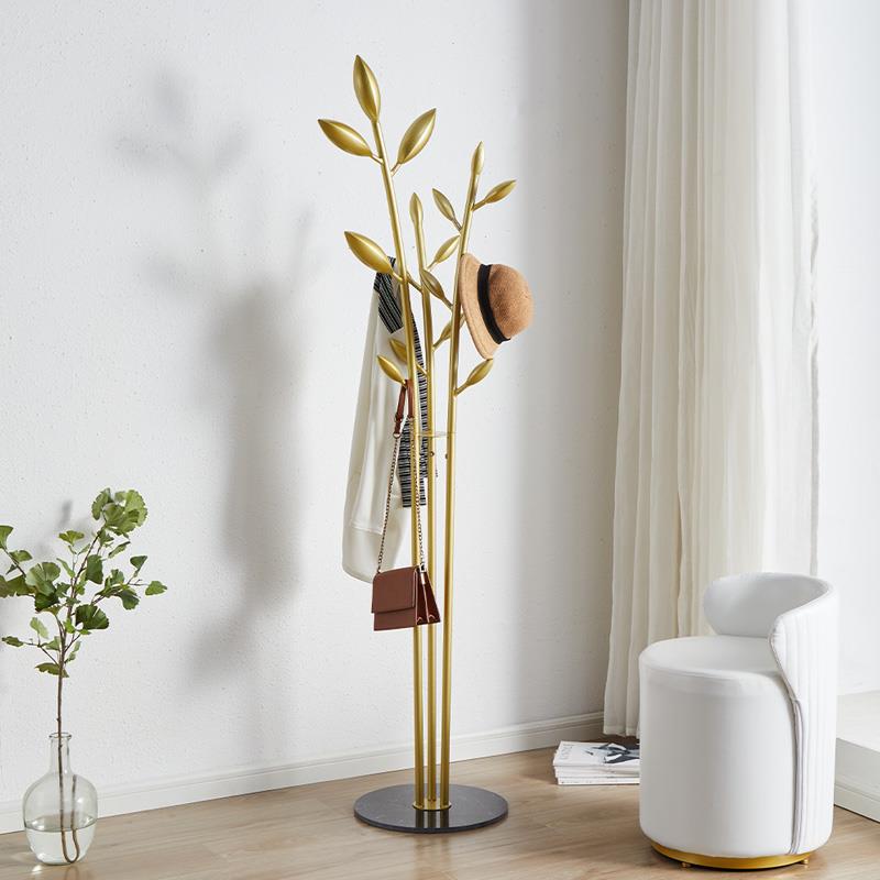 大理石衣帽架北欧现代简约衣架轻奢网红客厅立式挂衣架落地衣帽架