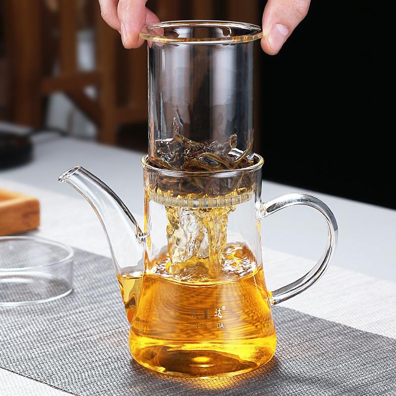 斌能达玻璃小青柑专用泡茶壶红茶茶具绿茶过滤加厚家用冲茶壶大号