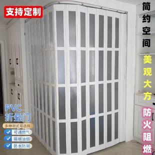 百叶折叠门隔断门弧形开通燃气推拉门半圆形上吊轨房间隔断门弧形