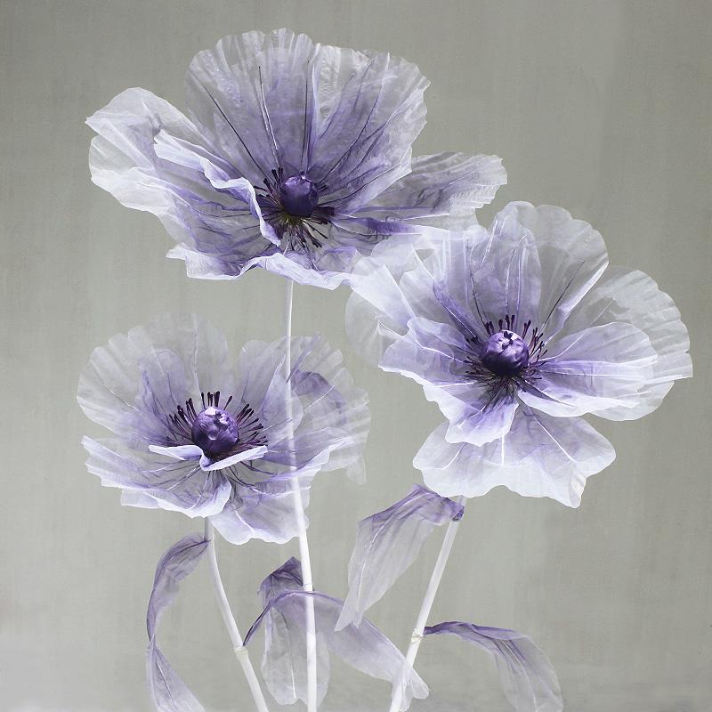 婚庆道具真丝花仿真纸艺花商场美陈橱窗装饰摆件场景布置婚礼路引