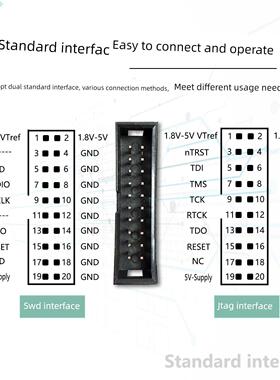jlink v9 v11v12 v13彷真器双核高端编程器调试下载器高压隔离版