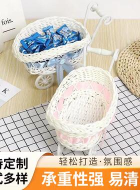 创意儿童小花篮婚礼装饰品家用摆件篮子零食糖果篮子礼物迷你篮子