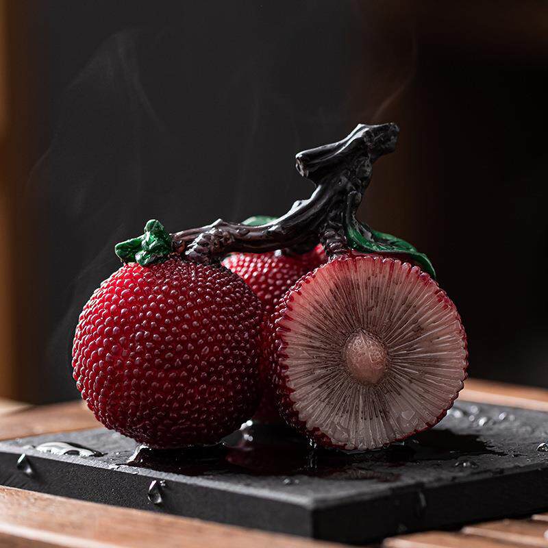 冲水变色荔枝小茶宠摆件可养可爱创意个性水果茶玩道茶具配件