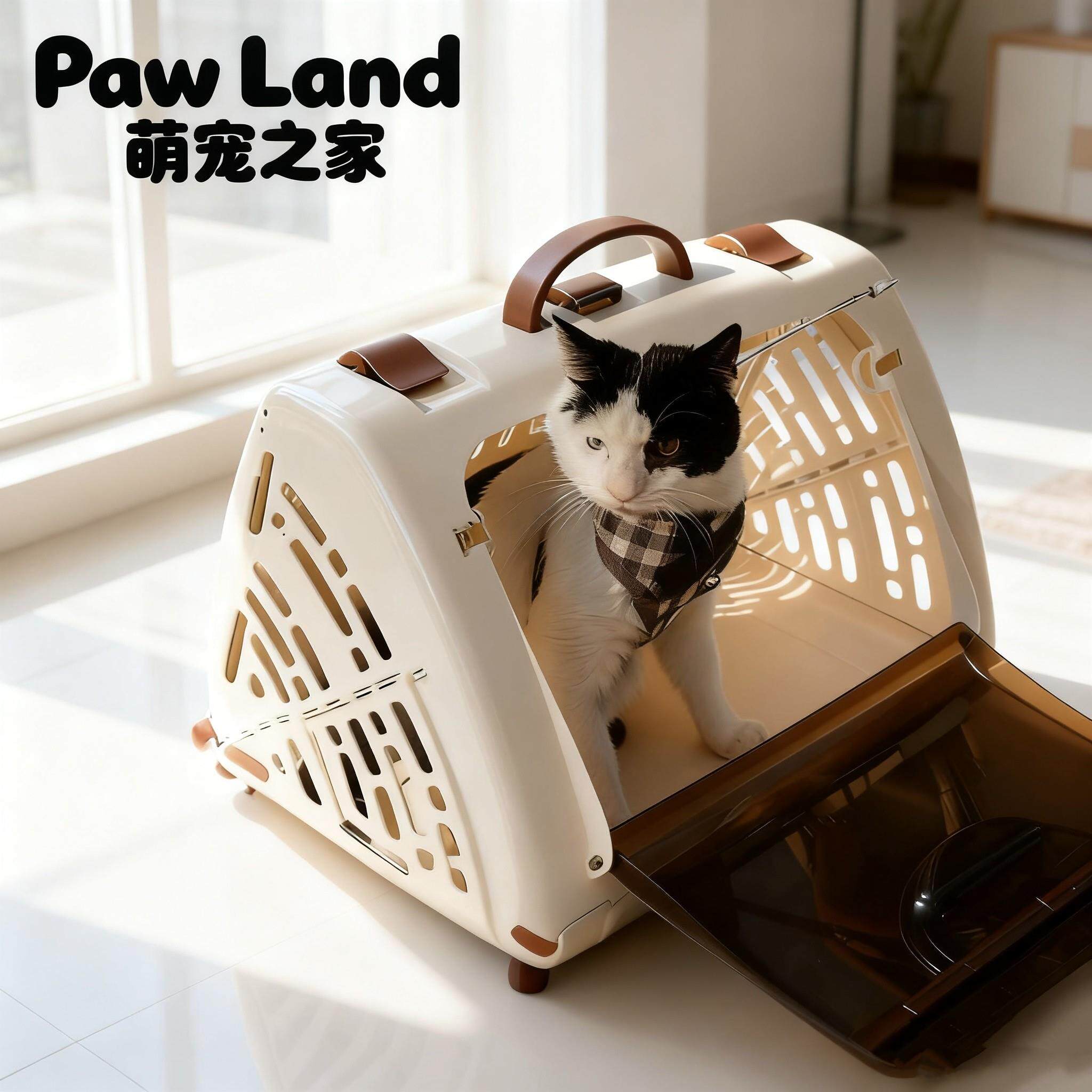 萌宠之家外出便携透气出行猫笼子猫包折叠宠物航空箱