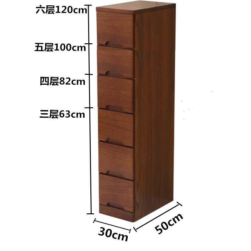 五斗柜橱实木夹缝抽屉床头收纳柜子卧室客厅置物柜房间家用收纳柜