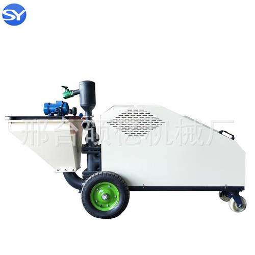 柱塞式单缸水泥砂浆喷涂机多功能腻子石膏真石漆喷浆机柴油粉墙机