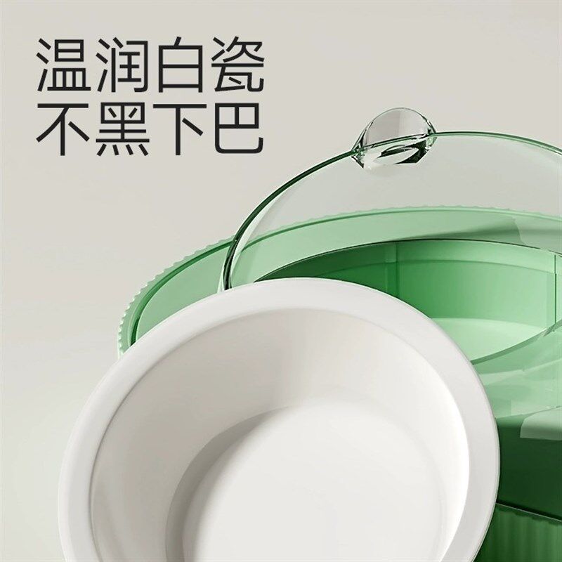 热销猫碗陶瓷双碗猫食盆狗盆慢食碗猫咪喝水一体防打翻宠物碗宠物