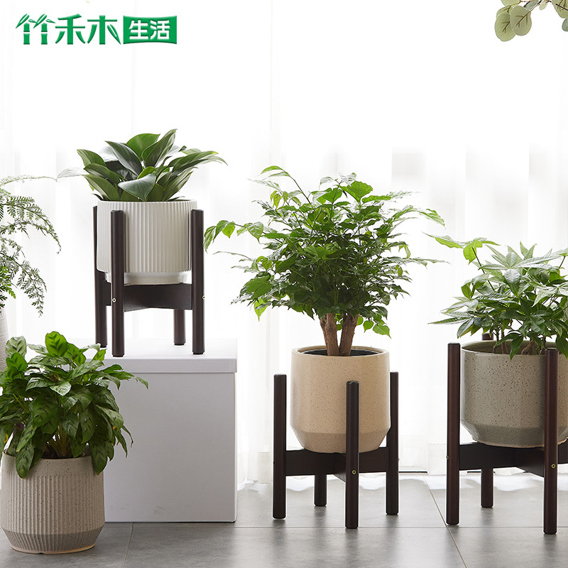 热销北欧花架十字花架子落地支架阳台客厅鱼缸花盆植物绿萝多肉盆