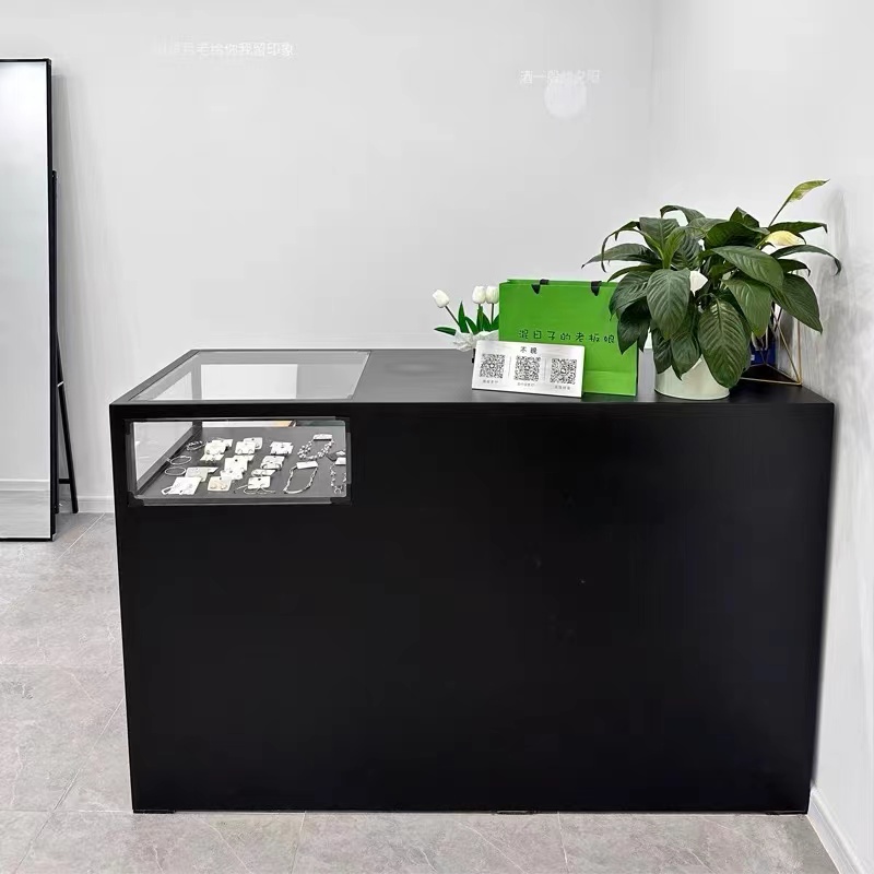 热销服装店收银柜台中岛柜流水台收纳柜展示桌 饰品陈列摆件展示
