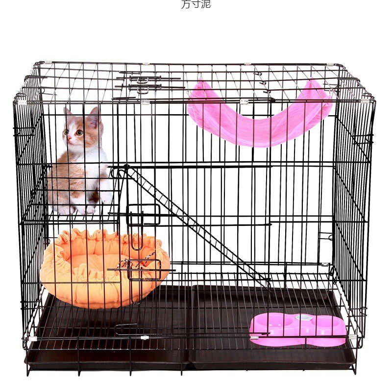 热销猫笼子家用双层猫笼猫别墅多层猫笼子室内带厕所加密便携小型