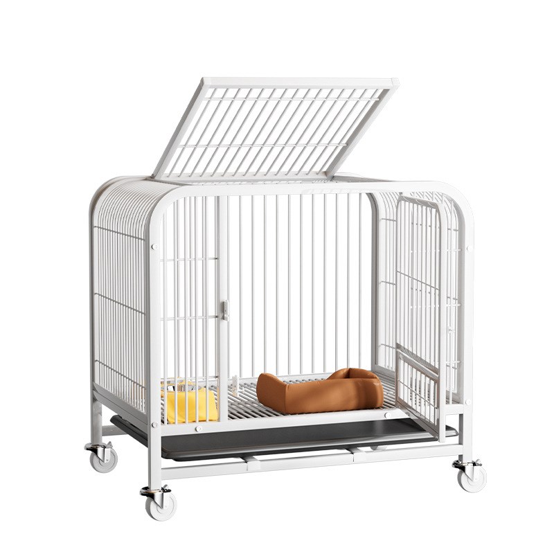 热销狗笼子中大型犬带厕所加固方管超强承重室内金毛拉布拉多宠物