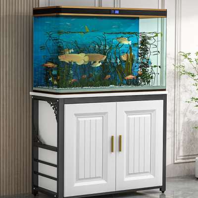 热销速发鱼缸柜鱼缸底柜家用客厅中小C型水族箱架子鱼缸架龟缸架