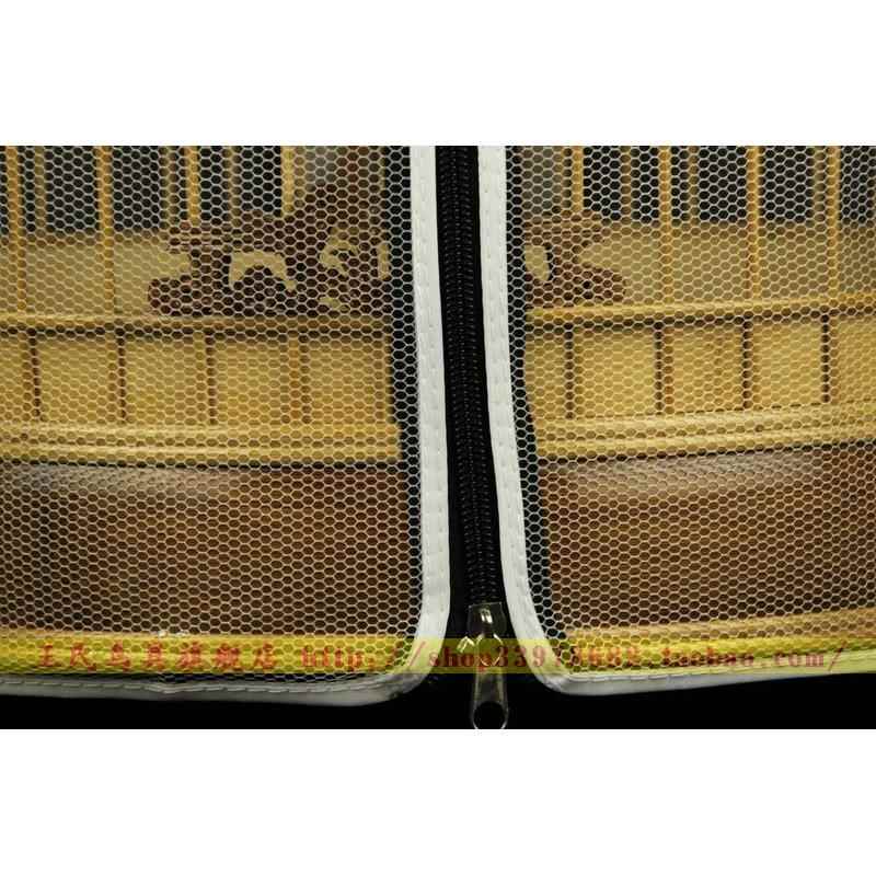 热销鸟笼防溅洒罩纱网笼衣笼罩鸟罩鸟笼罩子防甩食笼罩遮光圆笼方