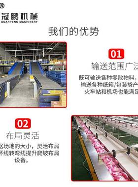 PV皮传带传送机爬坡提IGU升C机食品流水线送带 整厂爬带坡式皮输