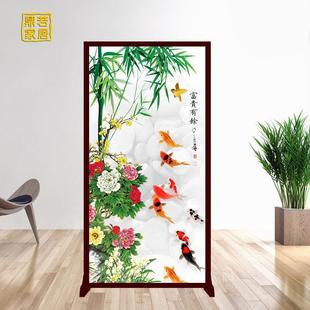 客厅简约现代入户正对门屏风玄关隔断可移动座屏卧室卫生间遮挡