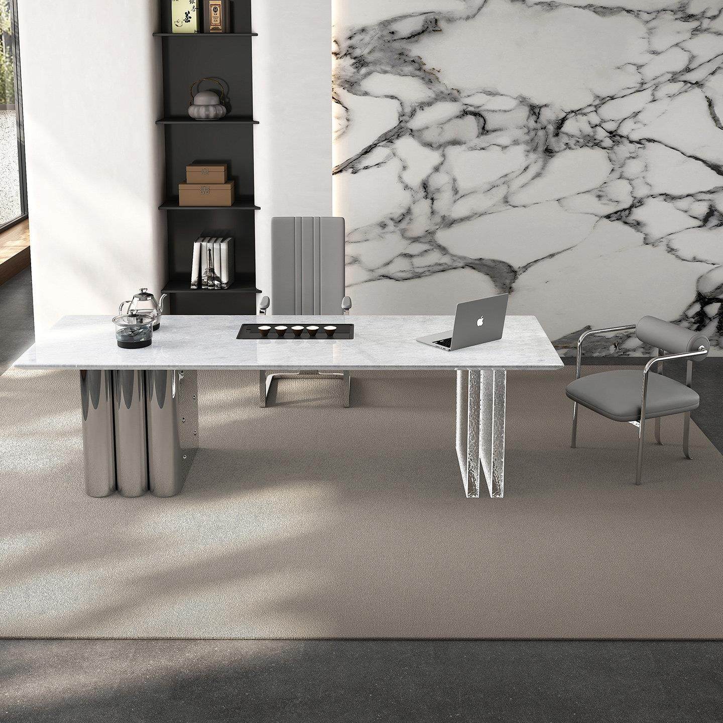 进口天然水晶白奢石茶台意式别墅办公室高端烧水壶一体茶桌泡茶台,住宅家具,家用茶台/茶桌,淘宝优惠券,粉丝福利购,淘宝优惠卷