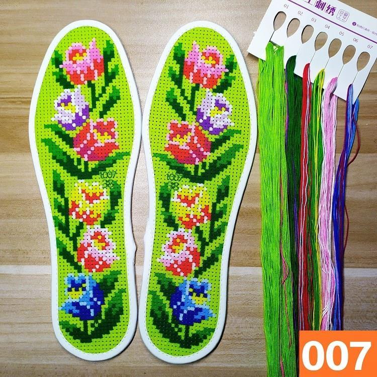 十字绣鞋垫绣花半成品结婚庆布鞋底年新款自己绣带针
