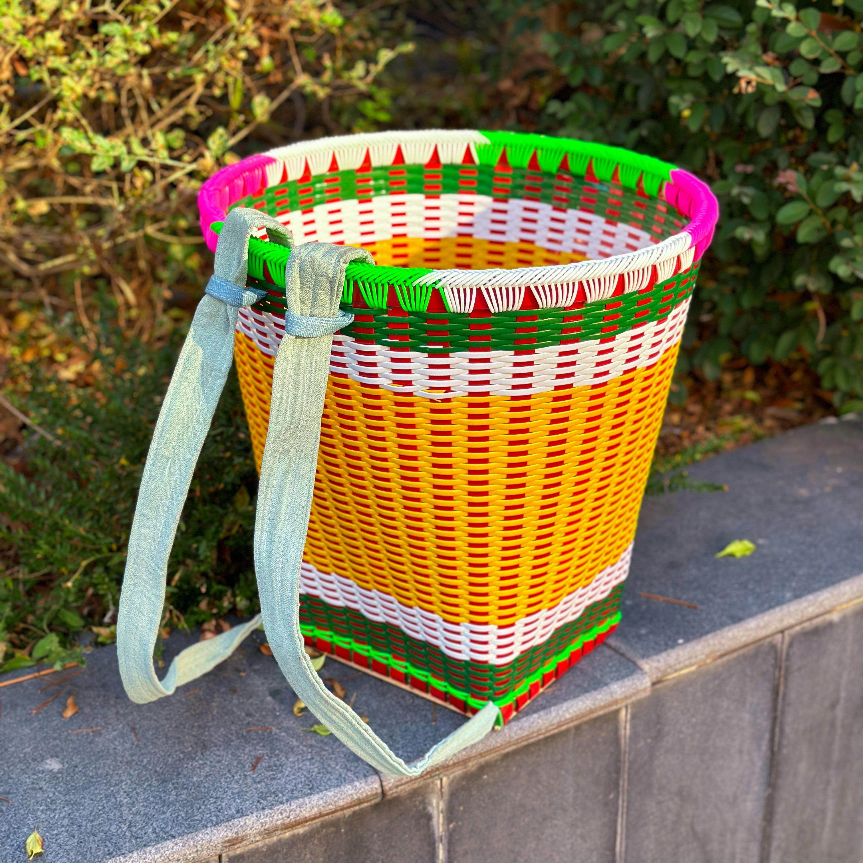 民族风竹篓钢化背篼揹筐加厚手工编织藤编收纳农用买菜家用采蘑菇,特色手工艺,竹编/竹雕,淘宝优惠券,粉丝福利购,淘宝优惠卷