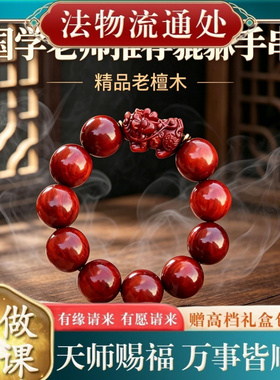 【师傅推荐】犀牛角紫檀木雕刻貔