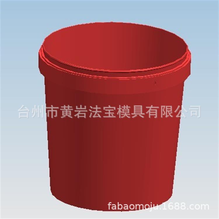 专业制作塑料桶模具 涂料桶模具 薄壁桶模具 水桶模具现货