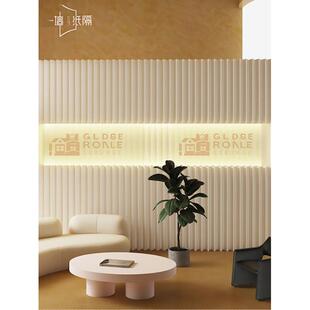 纸质发光隔断墙屏风公司前台接待区员工办公背景墙简易移动隔断墙