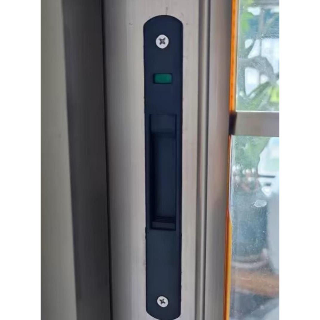 90铝合金门窗吊钩锁滑动门锁滑动窗锁防盗锁条形锁90单面锁