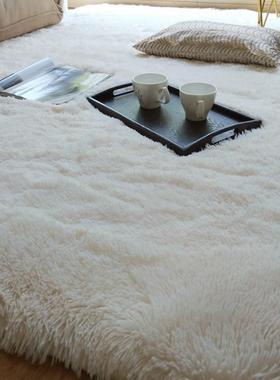 DOA 客厅茶几地毯乳白色长毛绒可定制地毯卧室床前毯可定制飘窗毯