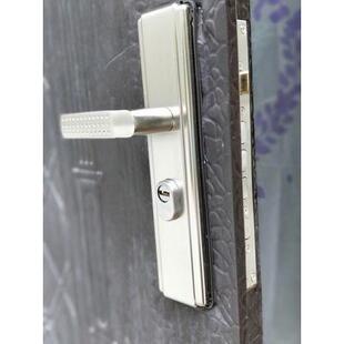 铜锁芯锁体加厚把手通用型大门入户门锁 家用门锁防盗门拉手套装
