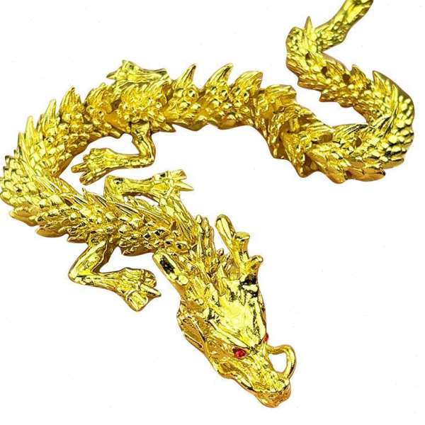 纯黄铜五爪金龙手把件装饰摆件桌面手把件公解压龙年小摆件装.