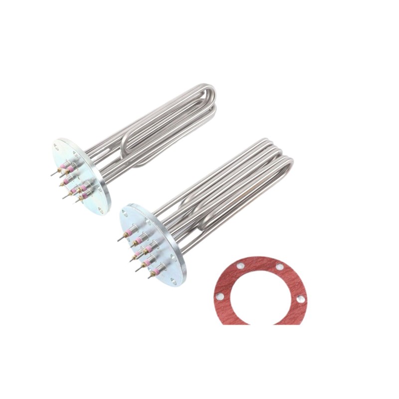 140mm法兰蒸烫机加热管蒸汽电锅炉电热管F220V/380V水箱发热电热