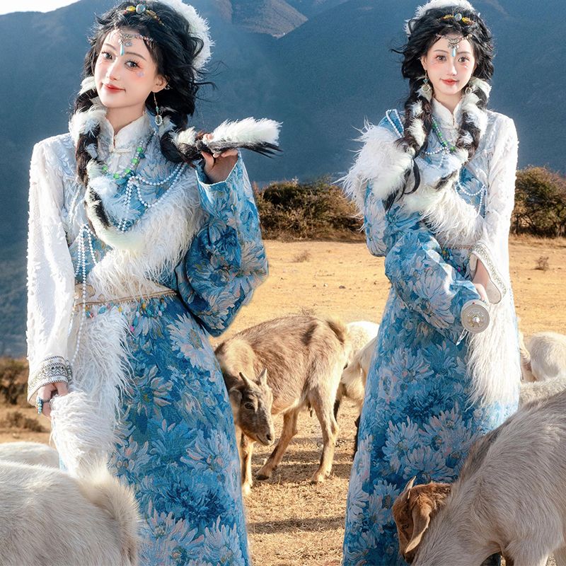 冬季新款个人旅拍藏袍民族服装