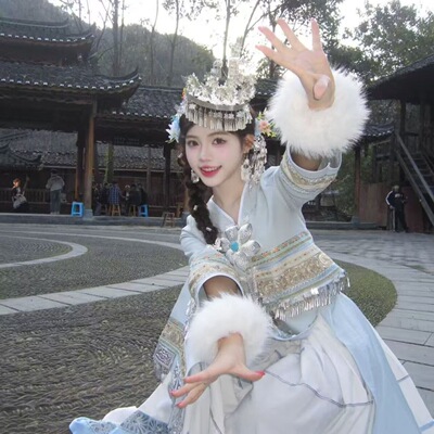 新款超仙民族风舞台装苗族少数民