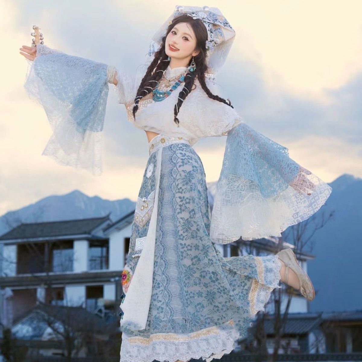 2025秋冬新款超仙少女民族服装