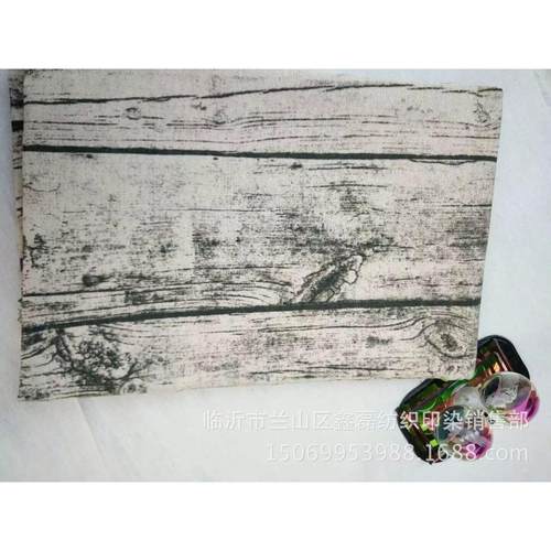 厂家直供 亚麻面料 麻布印花 工艺品布