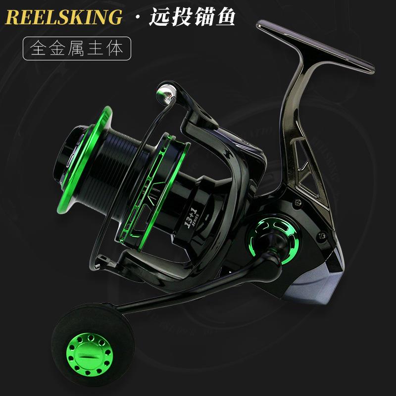 REELSKING 全金属远投轮大号无间隙海竿渔轮纺车鱼线轮海杆锚鱼轮