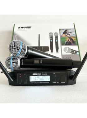 外贸无线话筒glxd4一拖二BETA58A调频U段舞台家用户外高配麦克风