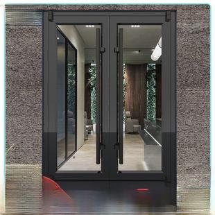 肯德基门厂家定做铝合金门面房店门玻璃门格栅门店门定做