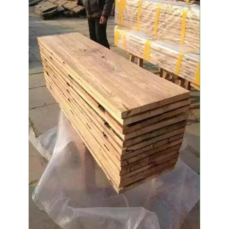 实木大板老榆木木板吧台风化面板桌板窗台旧门板桌面隔板定制整张