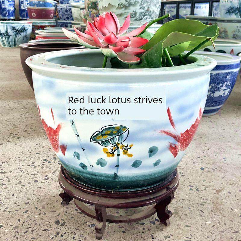 景德镇陶瓷鱼缸养金鱼缸乌龟缸睡莲盆碗莲缸荷花缸特大号客厅鱼缸,宠物/宠物食品及用品,底柜/落地缸,淘宝优惠券,粉丝福利购,淘宝优惠卷