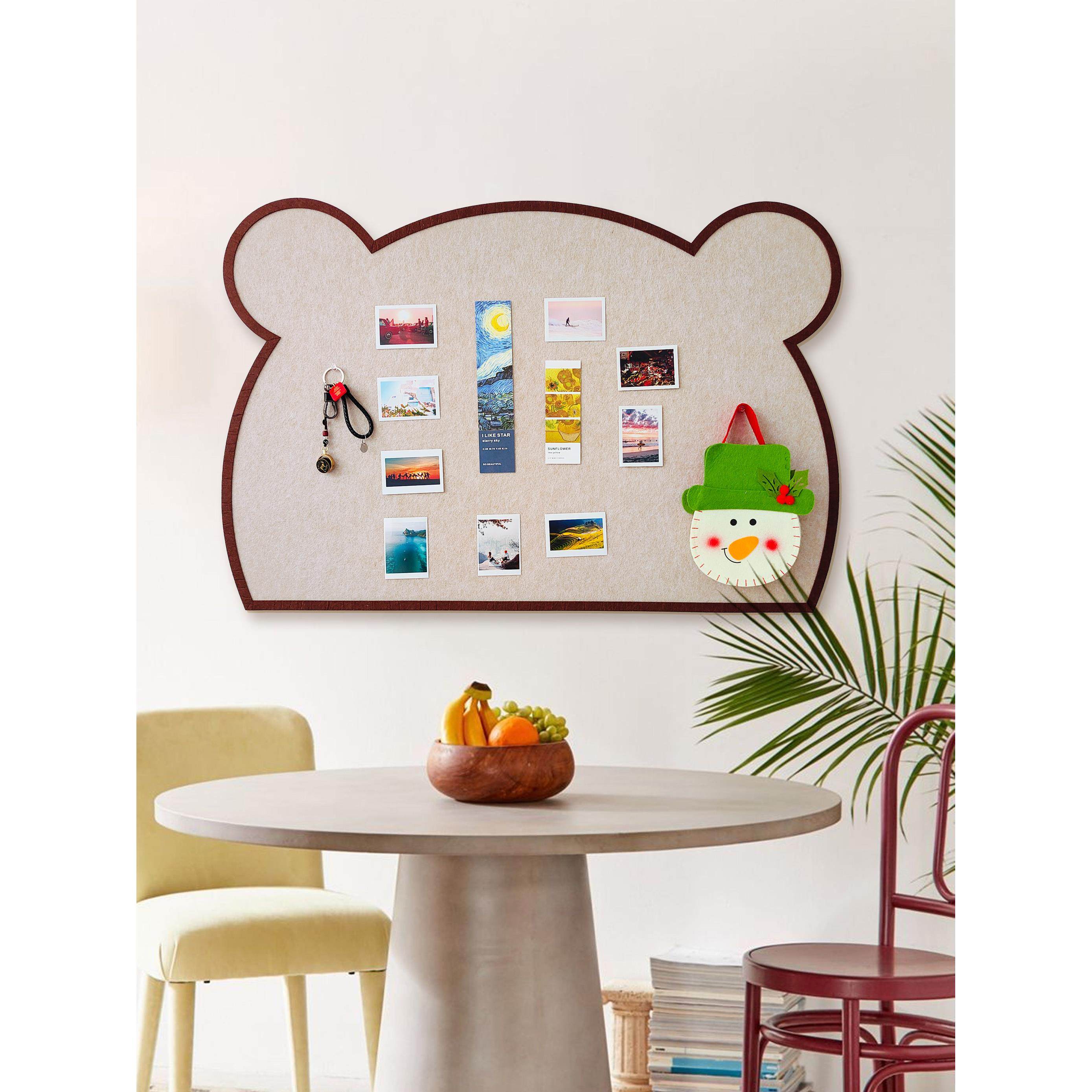 3d小熊照片墙背景板毛毡板墙贴墙面装饰遮丑创意软木留言板高级感,家居饰品,软装墙贴,淘宝优惠券,粉丝福利购,淘宝优惠卷